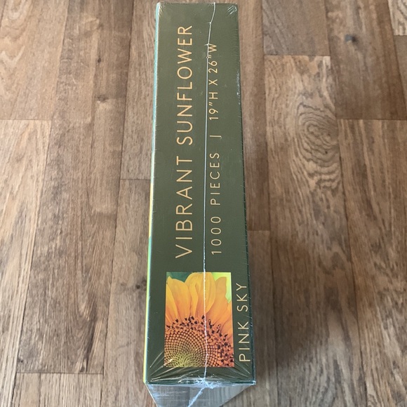 Vibrant Sunflower Pink Sky Puzzle 19”x26” 1000 pieces New Sealed - Picture 6 of 16